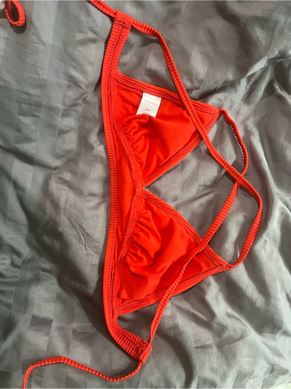 Xhilaration Red Ribbed Bikini Set - Picture 3 of 6